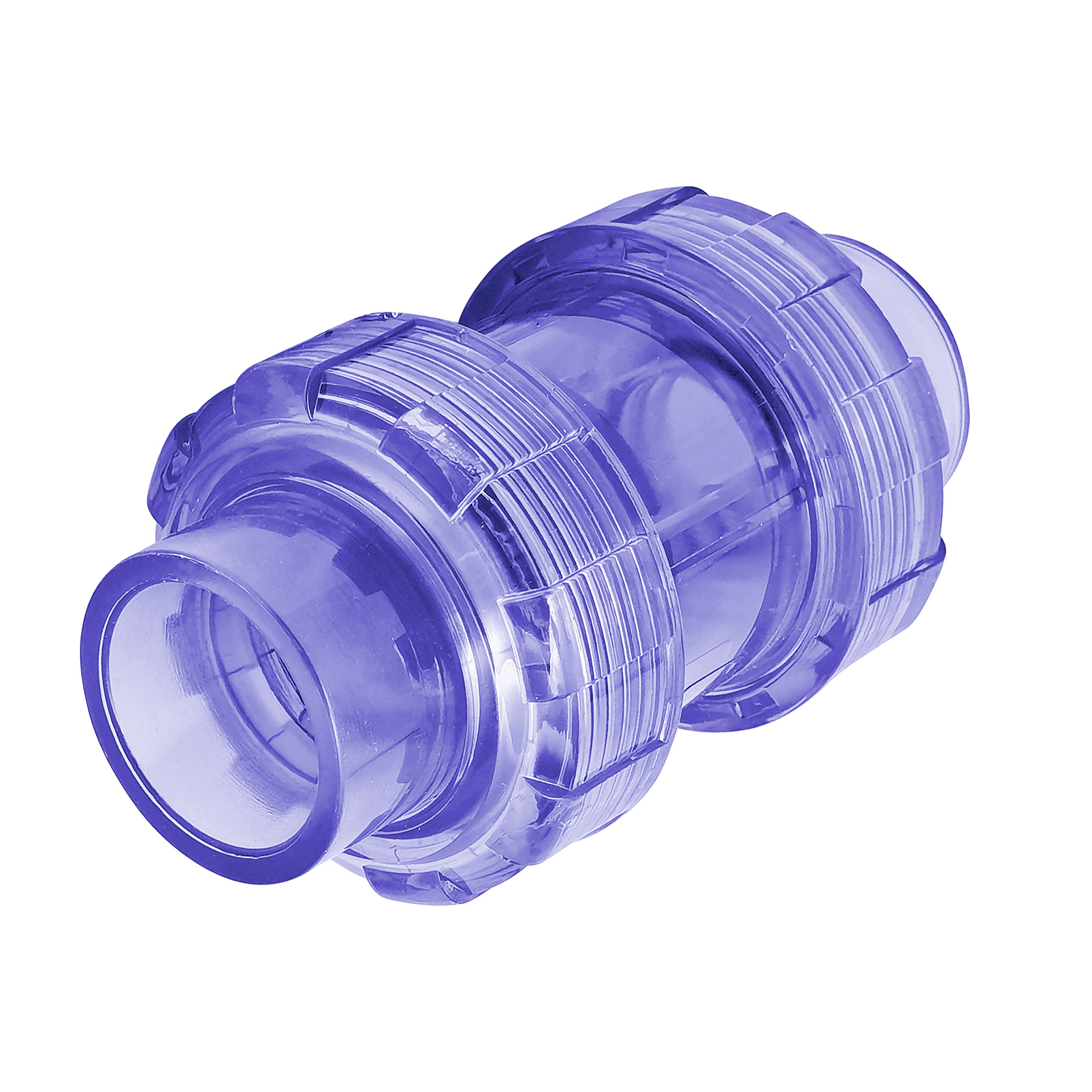 Buy 2 Inch UPVC True Union Swing Check Valves, SCH 80 UPVC One Way Check Valve Transparent Union