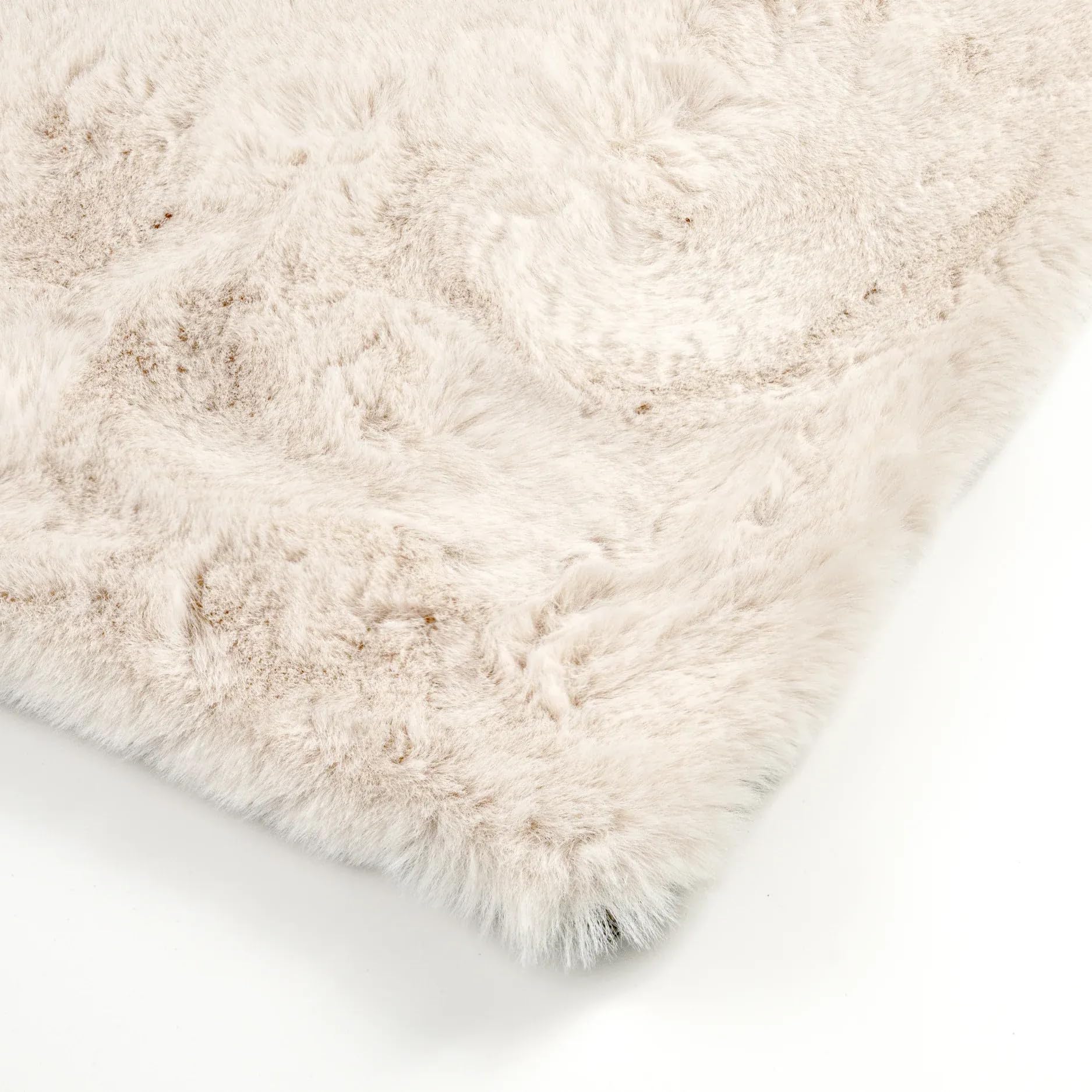 Tappeto shaggy 70 x 370 cm crema Dave - in pelliccia sintetica a pelo lungo - Soffice a pelo lungo per soggiorno, camera da letto e cameretta