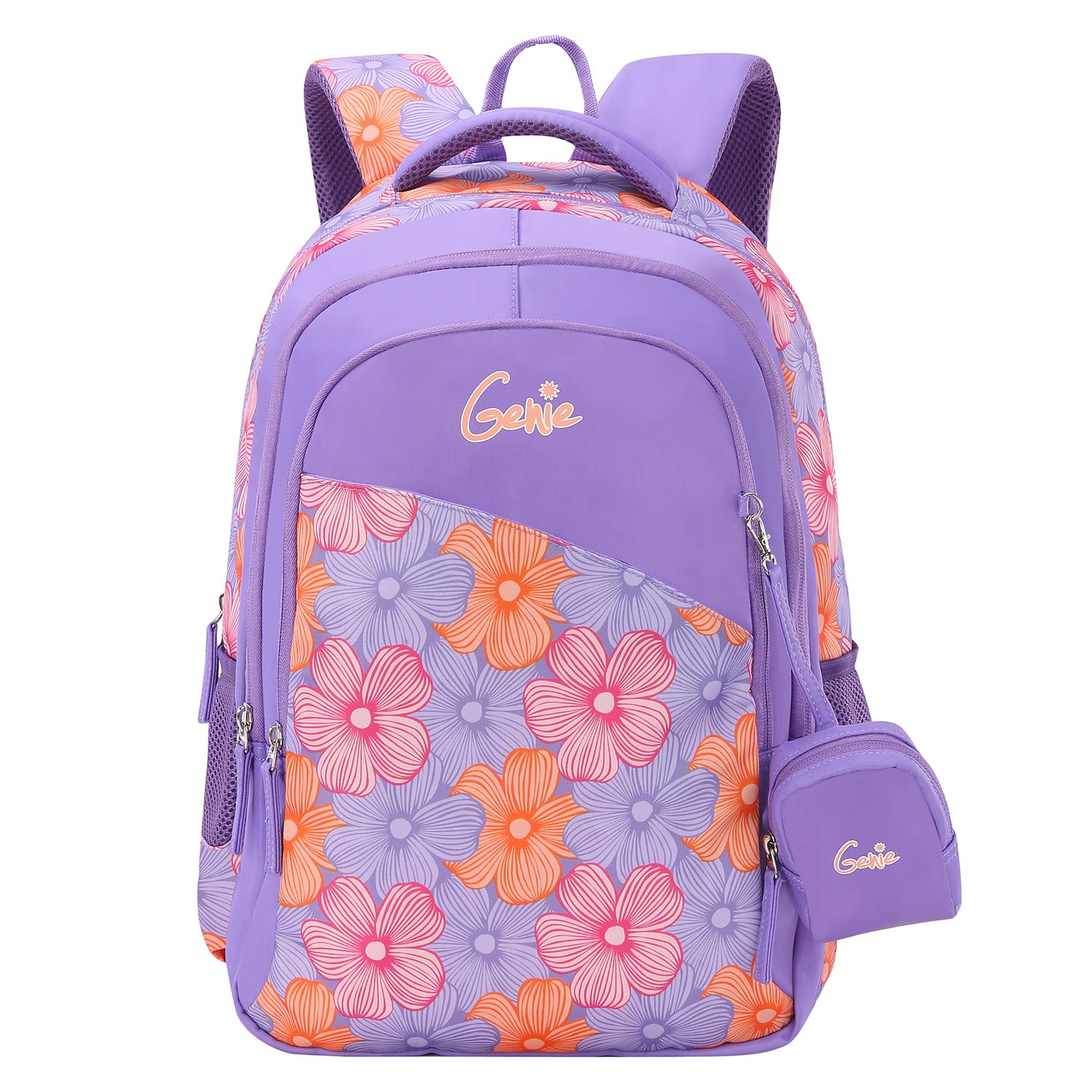 23 Ltrs Purple School Backpack (FLORID18SBPUR)-image-3