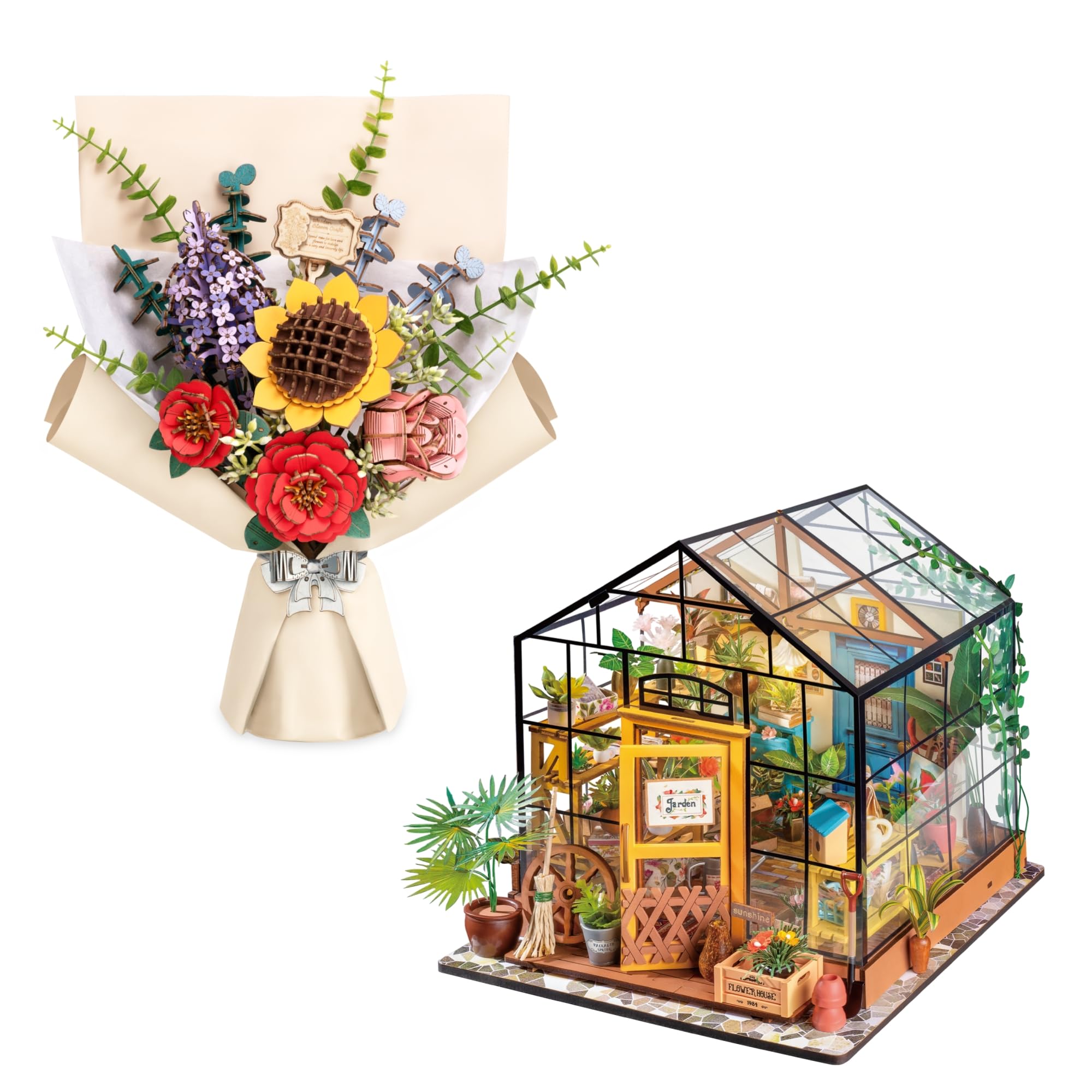 Amazon.com: ROBOTIME DIY Miniature House Kit (Cathy's Flower House
