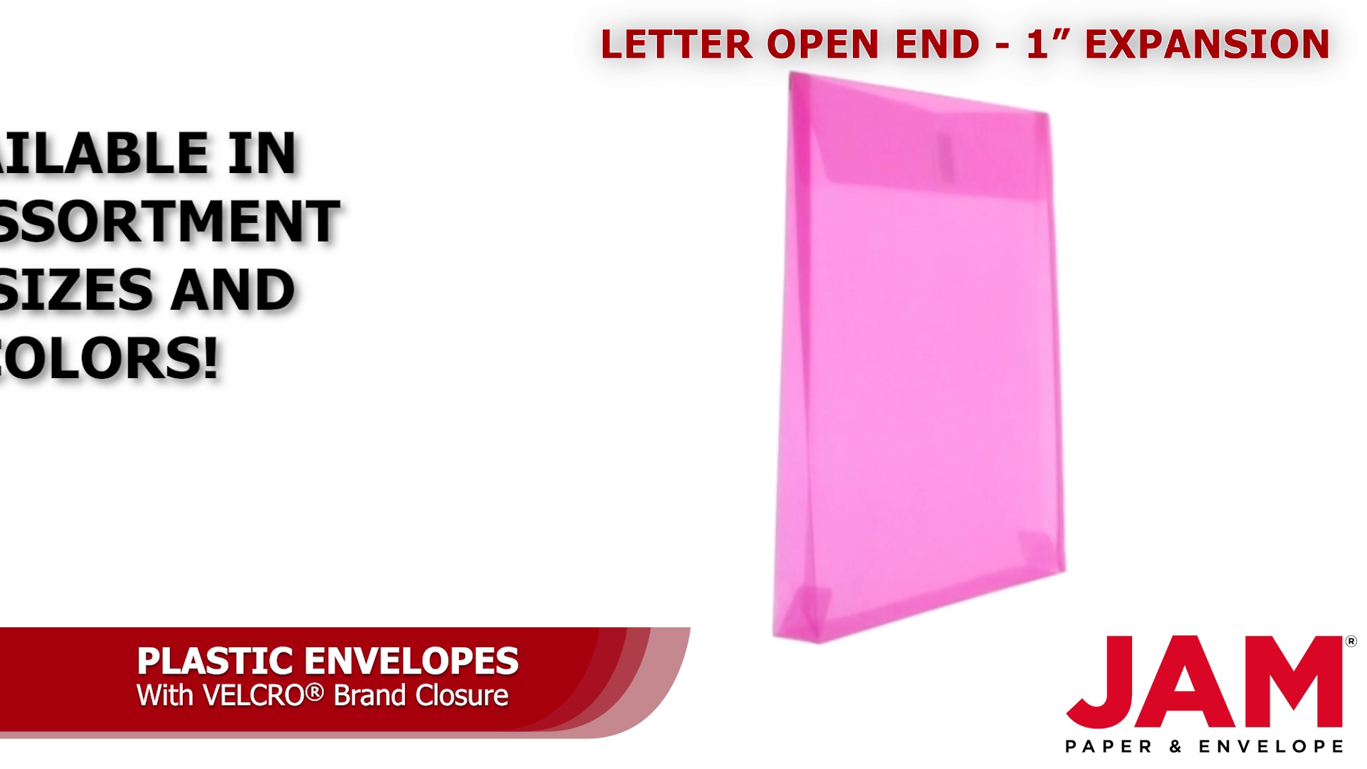 Amazon.com : JAM PAPER Plastic Expansion Envelopes with Hook