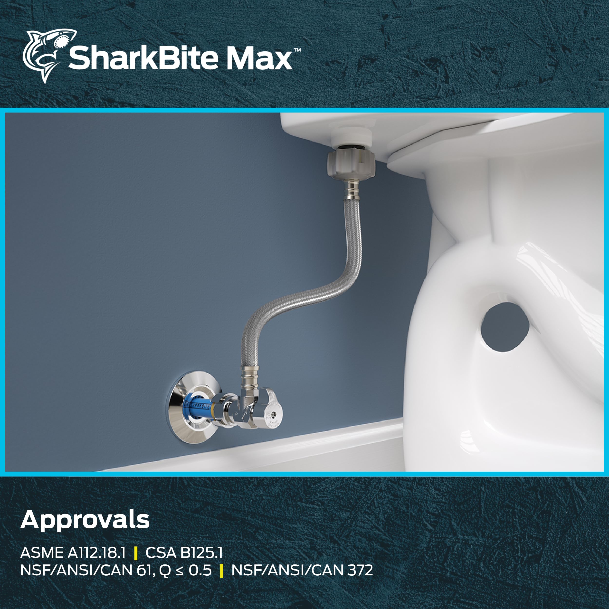 Amazon.com: SharkBite Max 12 In. Stainless Steel Braided Toilet