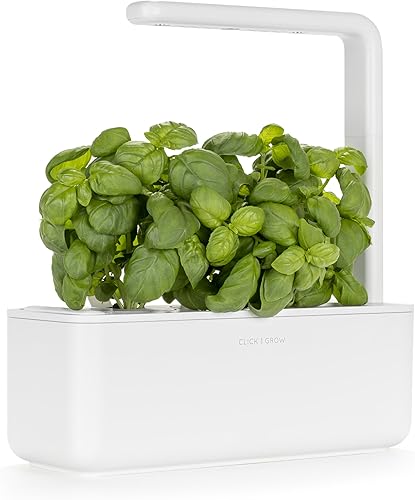 Miniatura 2 de Click and Grow Smart Garden 3 - Jardín de hierbas para interiores con luz de cultivo (3 vainas de albahaca incluidas) y paquete de cápsulas de