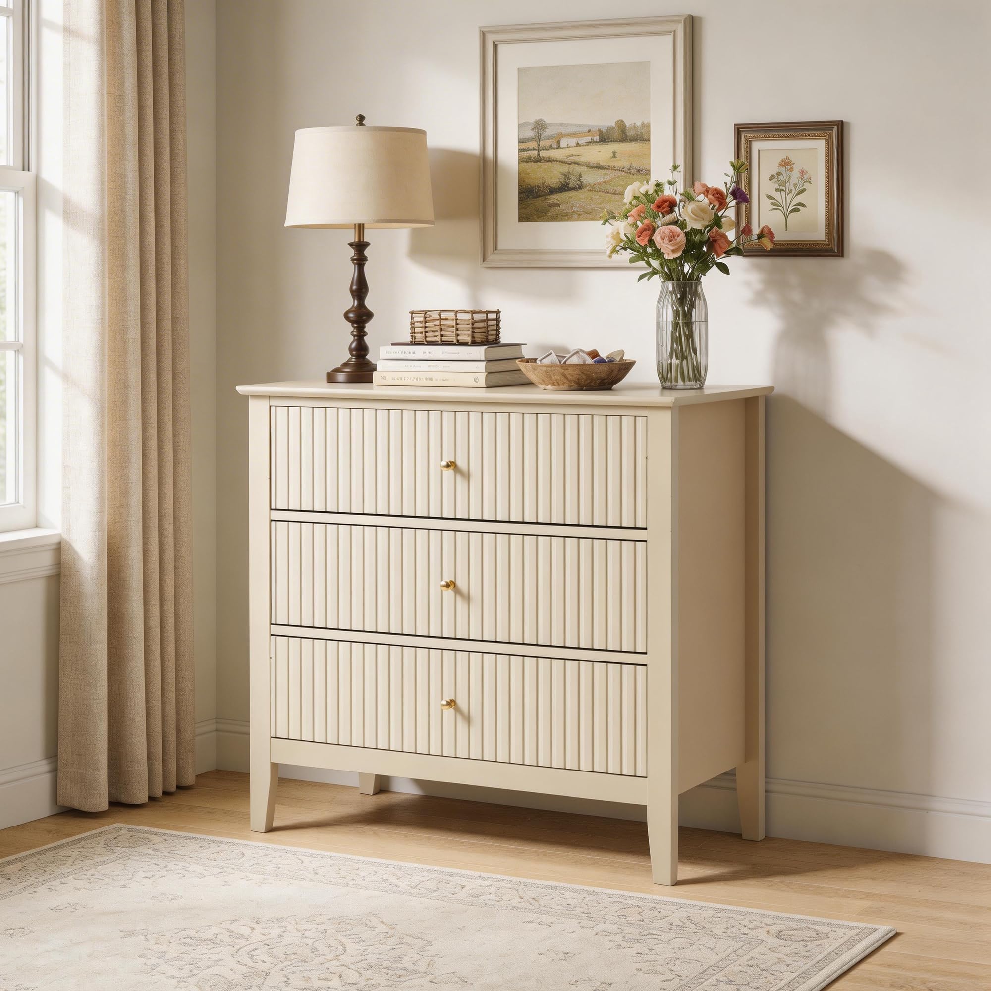beige painted dresser Vintage French Provincial Style Cream Painted Dresser by Drexel, c.196 –  Vintage Supply