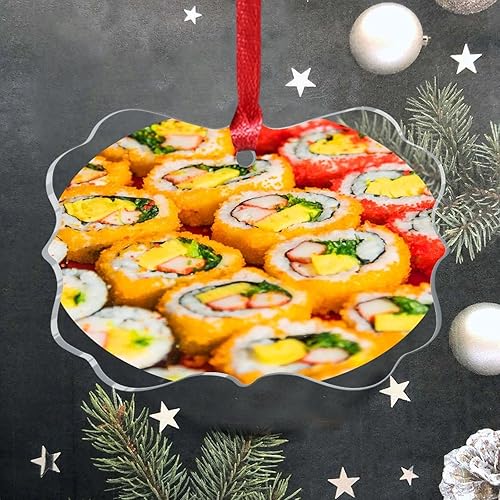 Vista 37 de Grill Master Meat Kebab Adorno de Navidad Fruta Hamburgo Patatas Fritas Cuadro Mariposa Árbol de Navidad Adorno Recuerdo Deliciosa Comida Sabrosa