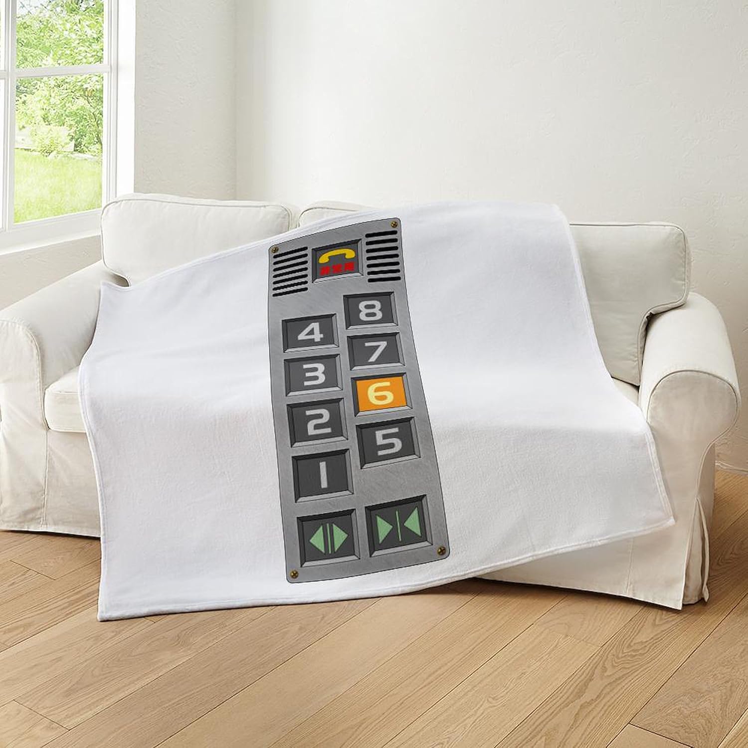 CafePress Elevator Buttons Throw Blanket Super Soft Fleece Plush Throw Blanket, 60"x50"