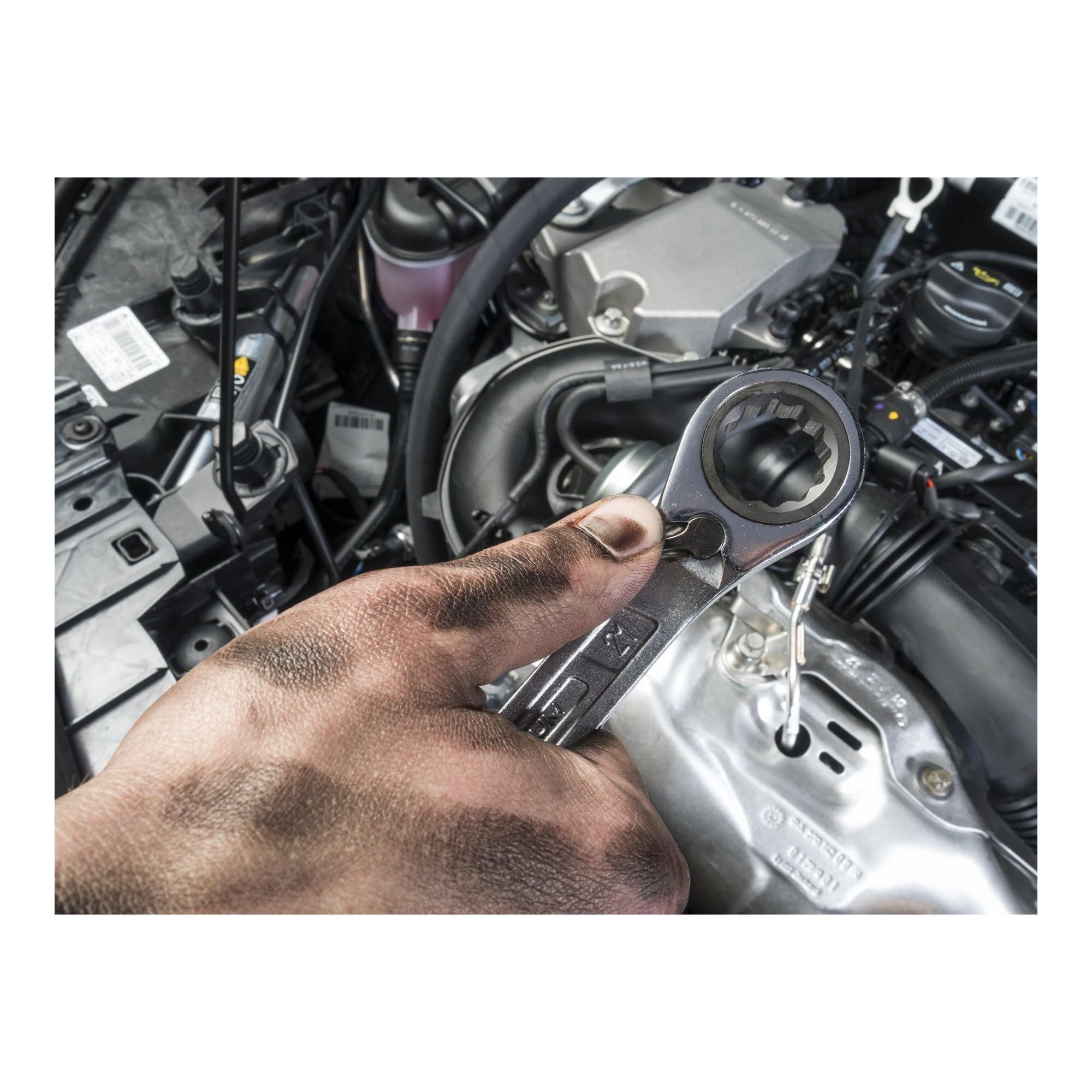 Hazet 163-366/18 12-Point Profile Ratcheting Combination Wrench