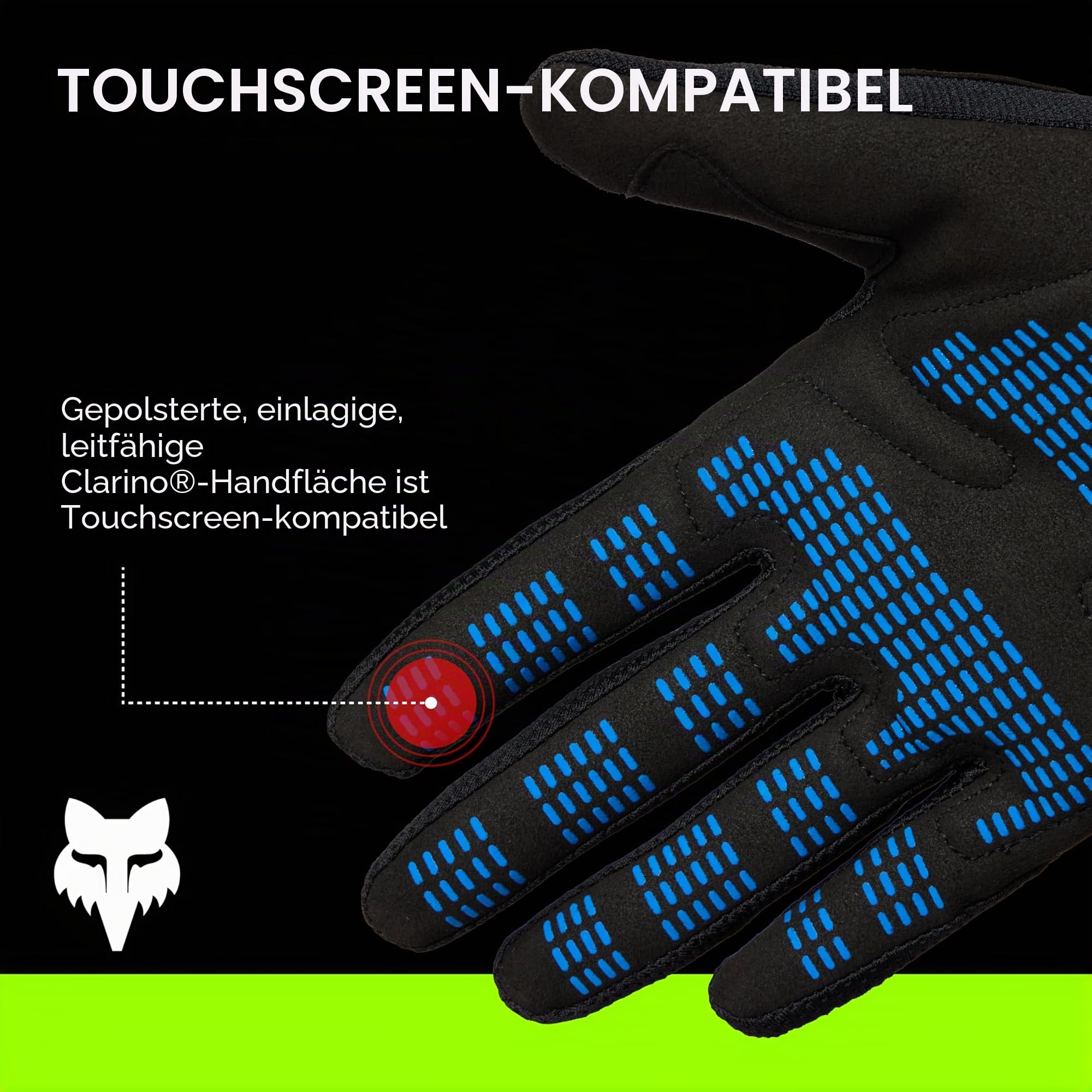 Fox Racing Dirtpaw Glove - Gepolsterte Knöchel, gepolsterte Handfläche, hoher Komfort, verstellbare Passform, maximale Beweglichkeit, langlebige Materialien, White, S