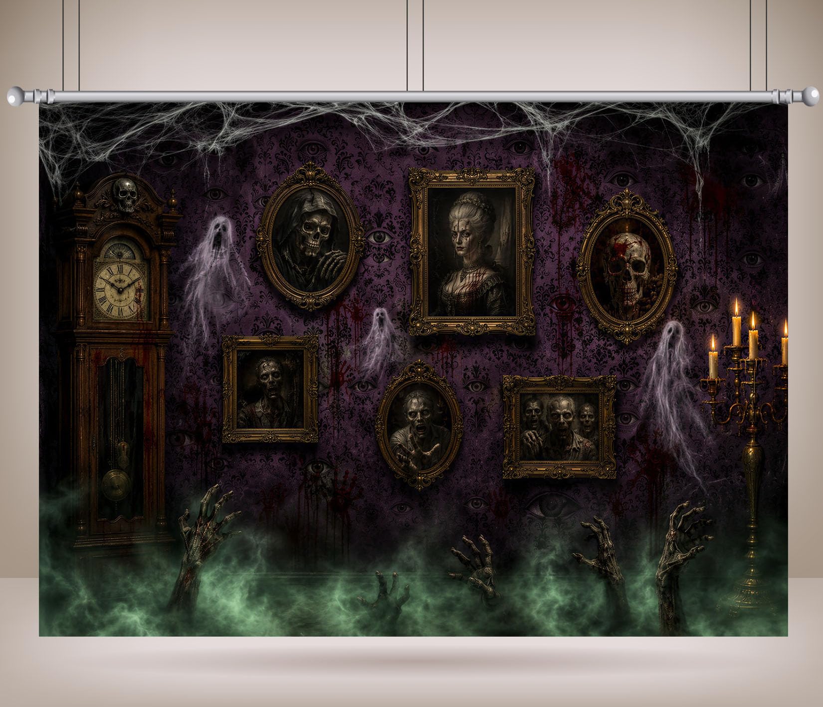 15x10FT (4.6x3m) Galleria Viola Ritratti E Sfondo Fotografico