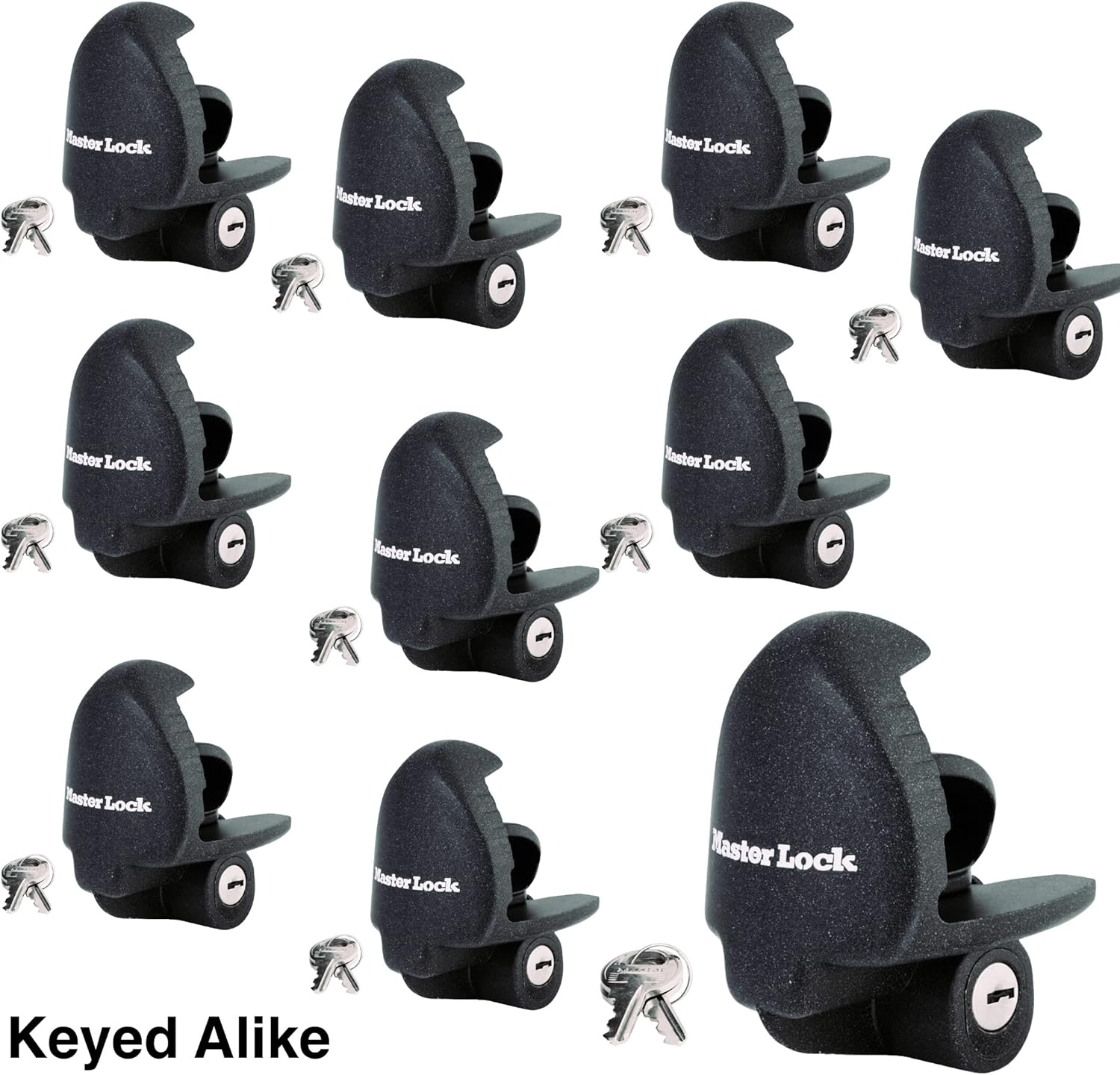 Master Lock - (3 Keyed Alike Universal Trailer Coupler Locks 379KA-3