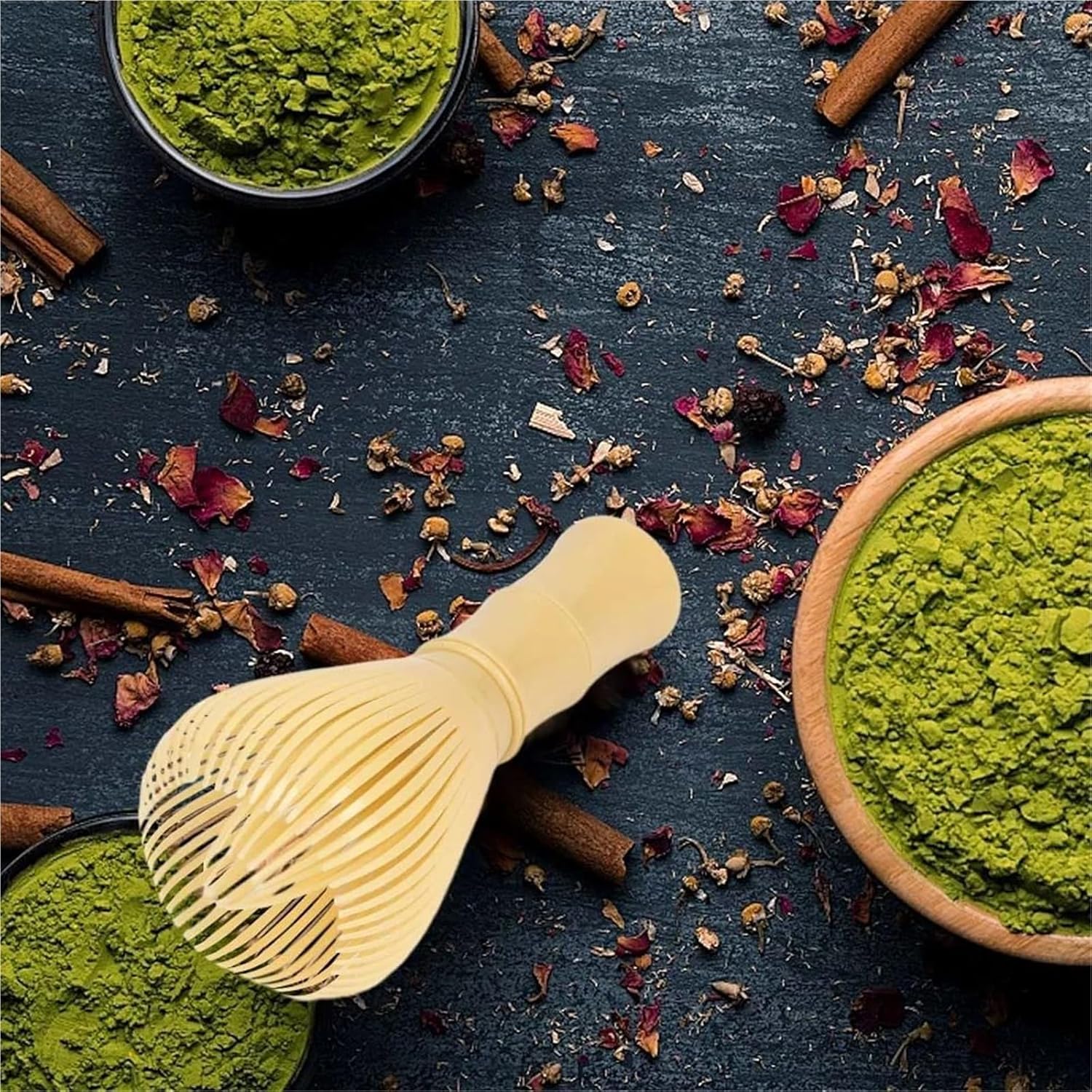 2025 New Silicone Matcha Whisk, Resin Matcha Whisk, Matcha Whisk Set, Silicone Matcha Whisk with Stand, Matcha Tea Whisk, Matcha Whisk for Green Tea Powder Matcha(3pcs)