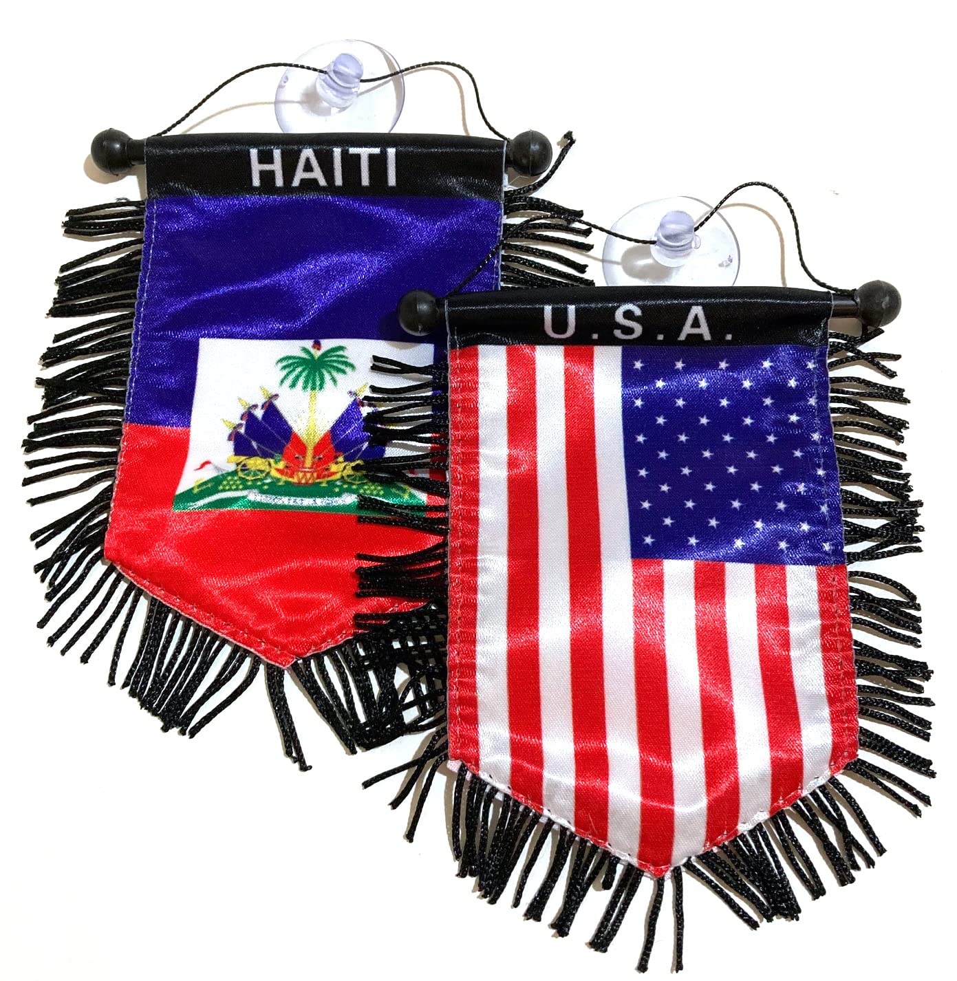 Haiti flag small car decoration banner accessory Haitian pride