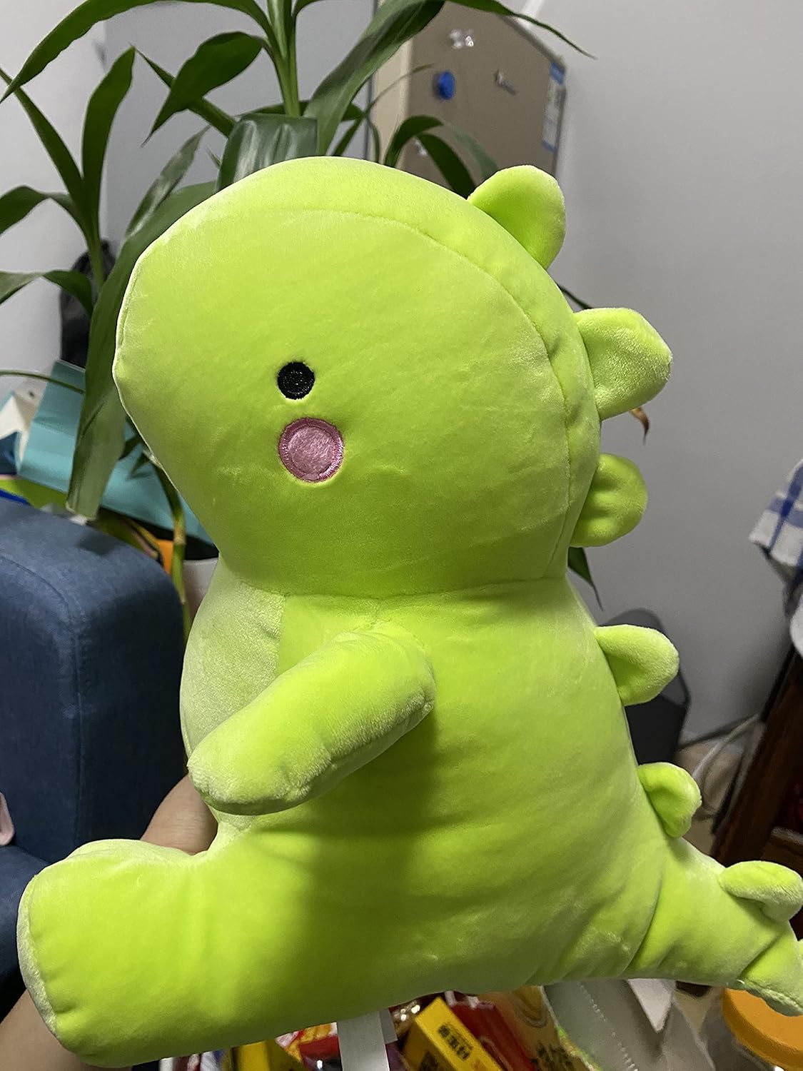 Cute Dinosaur Plush Toys, Fat Dinosaur Stuffed Animals Toys Dolls, Soft Plush Stuffed Animal Dino Plushie, Birthday Gifts for Kids Girls Boys Green 20 inch - Image 7