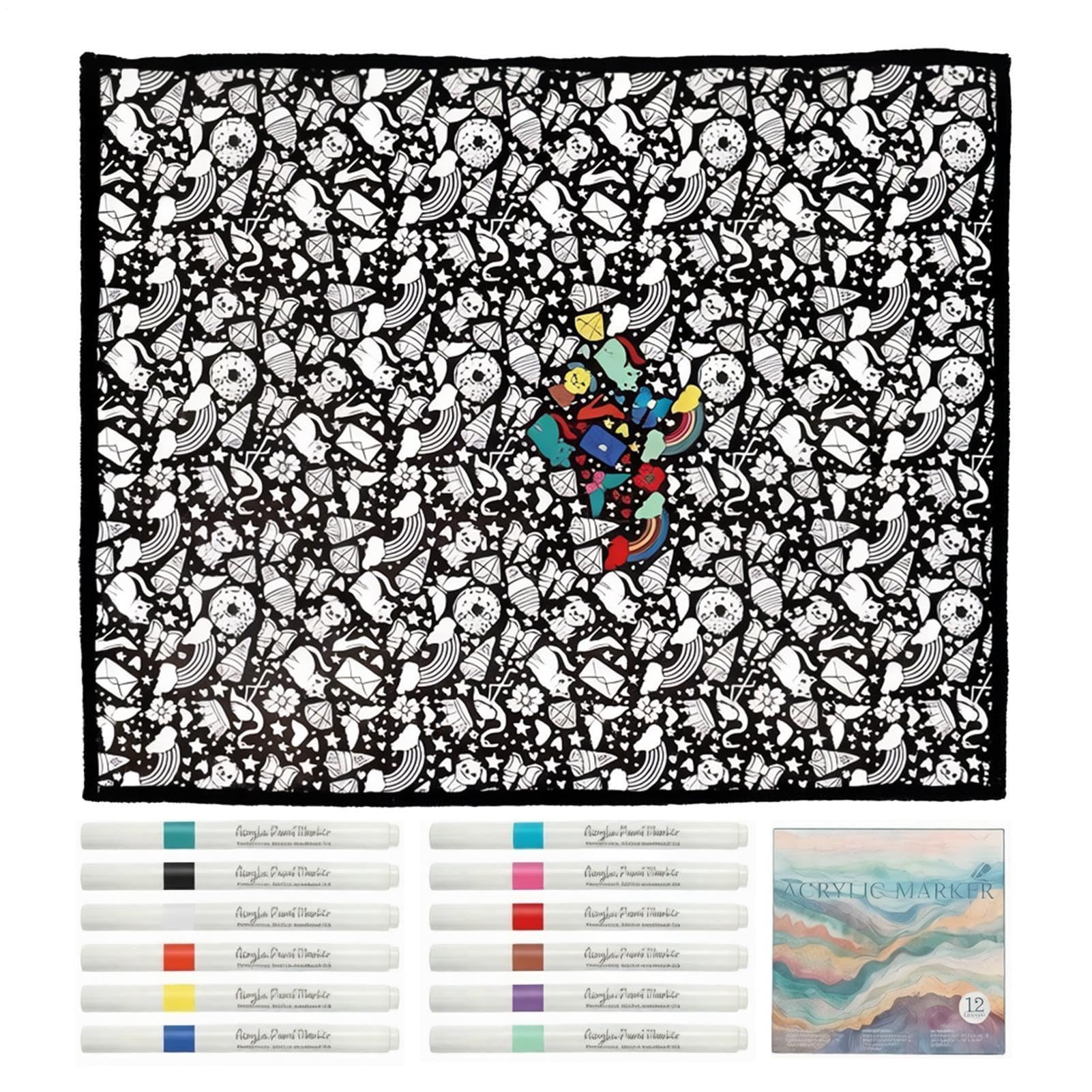 Couverture à colorier grand format 150 x 115 cm - 8