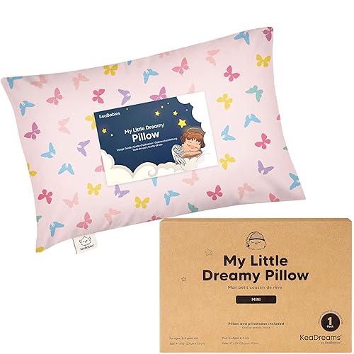 My Little Dreamy Travel - Almohada pequeña con funda de almohada, 9 x 13 pulgadas, almohada de viaje para niños, cama pequeña, pequeña, pequeña,