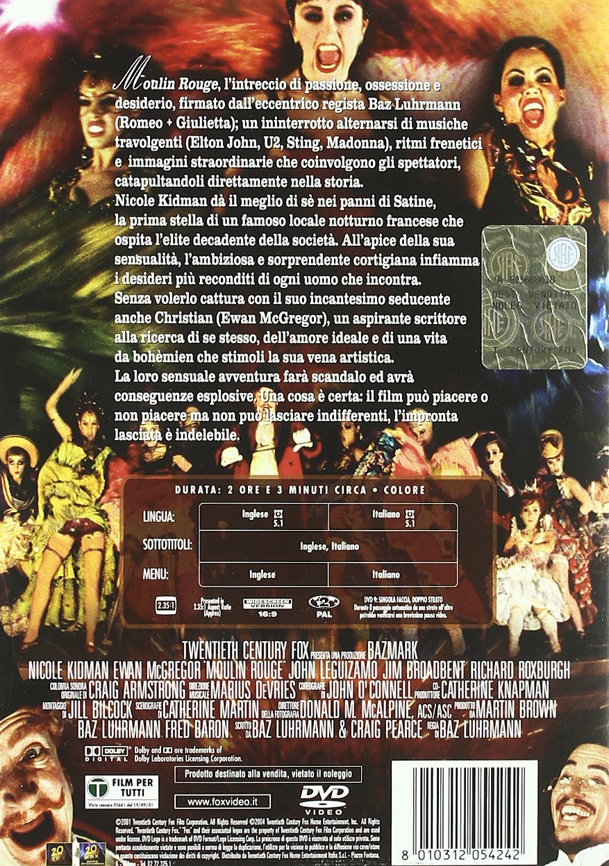 Image secondaire de Moulin Rouge - Film DVD avec Ewan McGregor et Nicole Kidman