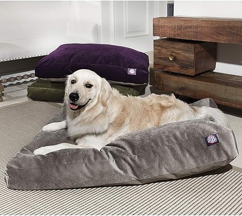 Miniatura 5 de Majestic Pet Villa - Cama rectangular para perro, lavable, cama antideslizante y cómoda para mascotas, cama de jaula con funda extraíble lavable,