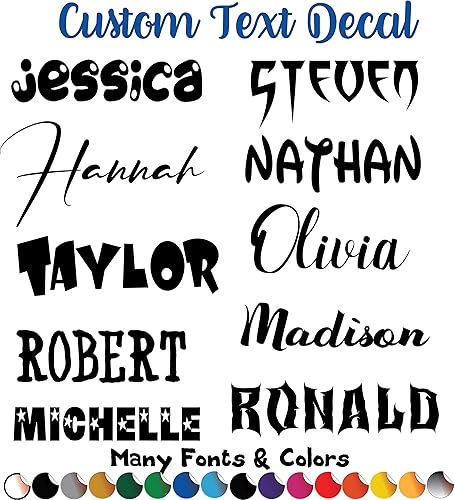 Calcomanías de letras personalizadas diseño personalizado de tu propio nombre calcomanía de vinilo personalizada para ventana de automóvil barco