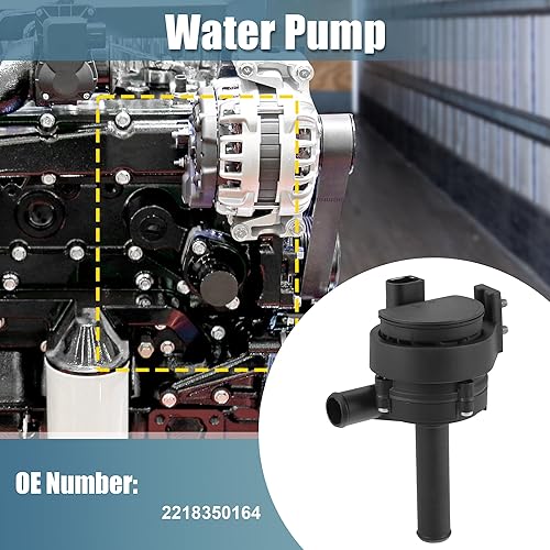 Miniatura 2 de uxcell Asamblea No.2218350164 de la bomba de agua de refrigeración del motor de coche para Mercedes-Benz CL 550 2007-2014