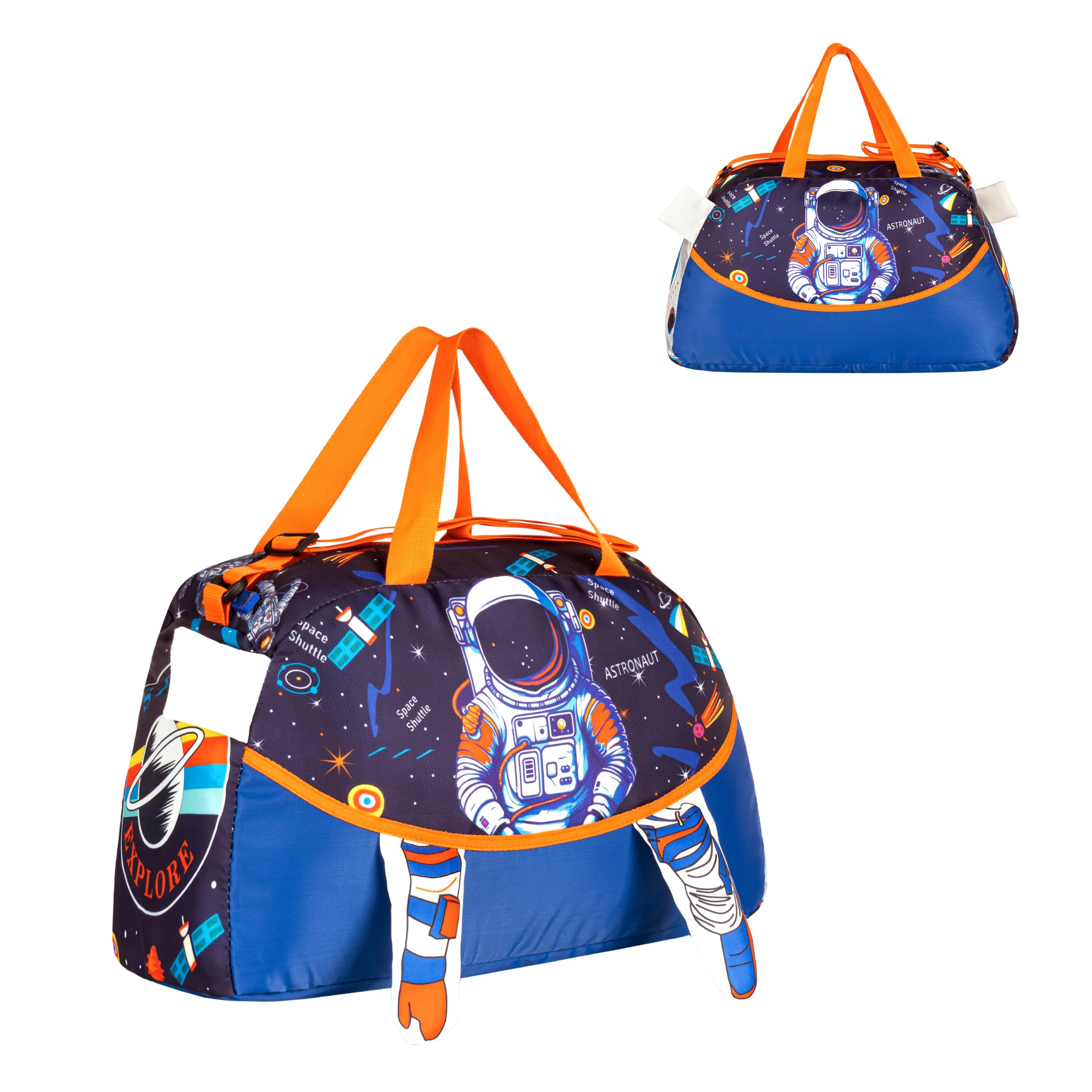 Buy PHILLIN Astronaut Duffel Bag for Boys and Girls Weekender Overnight  Travel Bag Big Size for Kids - Navy Blue at Amazon.in