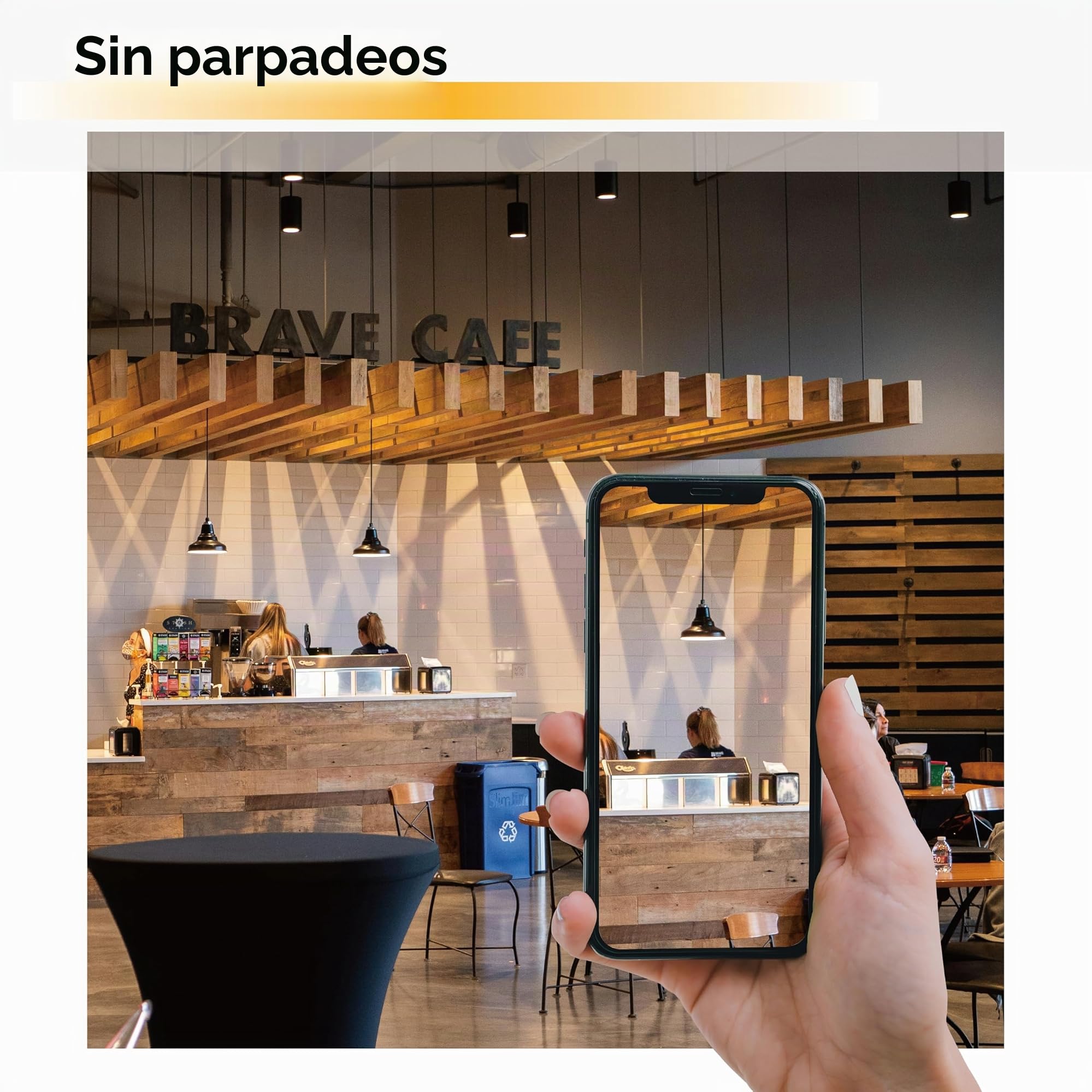 EACLL IP65 Bombillas LED PAR38 E27 Blanco Cálido 18W Equivalente 120W Halógena, Pack de 4, Focos Sin Parpadeo AC 230V, 3000K 1700 Lúmenes 60 ° Spotlight, Lámpara Reflectora No Regulable