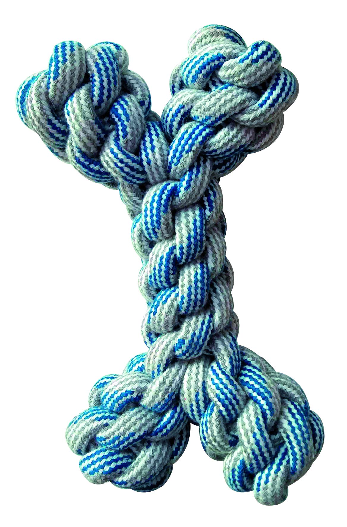 Croci Gioco in Corda Osso Bicolor P Astel Blue, 20 cm