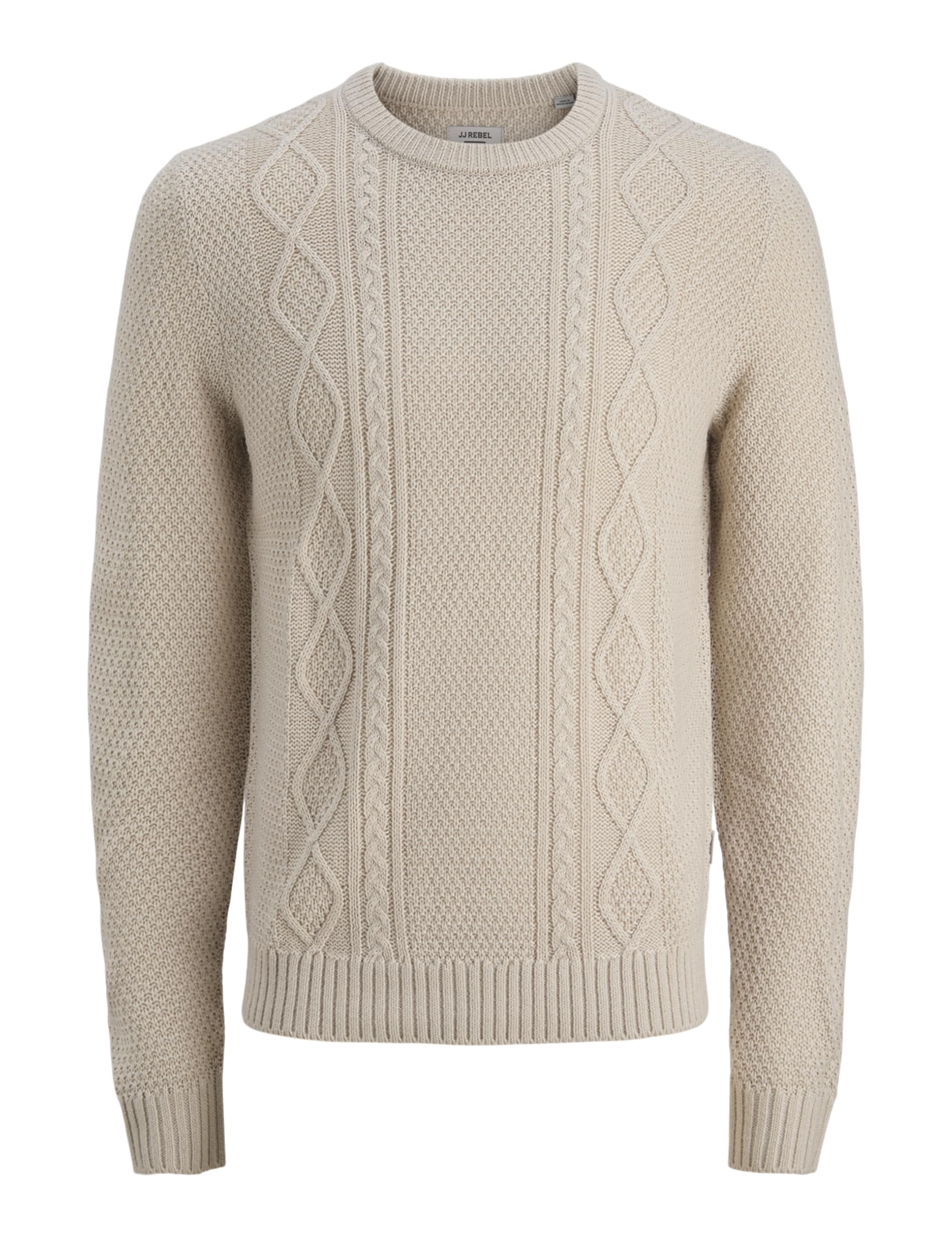 JJ rebel Jrebjosh Knit Crew Neck, Moonbeam, XXL