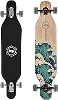 Amrgot 42-Inch Drop-Through Longboard Complete - Professional Concave Deck, 9-Ply Maple for Cruising & Tricks