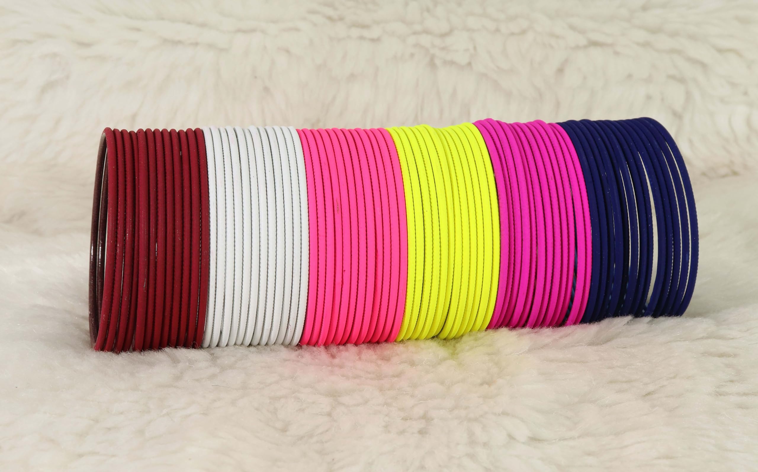 Zig-Zag Pattern Bangle Set For Girls, Pack Of 144