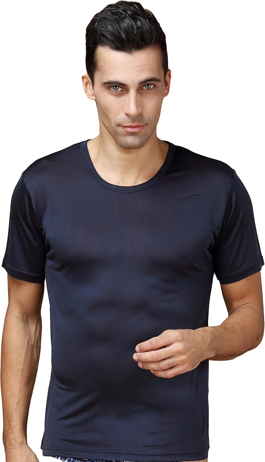 CLC Men's Mulberry Silk Camisole T-Shirt Tank Tops Knit Fabric