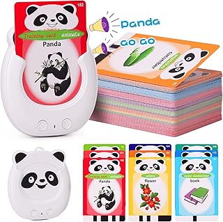 wgde toy Talking Flash Cards Early Educational Toys for 1 2 3 4 5 6 Year Old Baby Boys Girls, Autism Sensory Toys Learning Montessori Toys Gifts for Toddlers, Talking Flash Cards Speech Therapy Toys