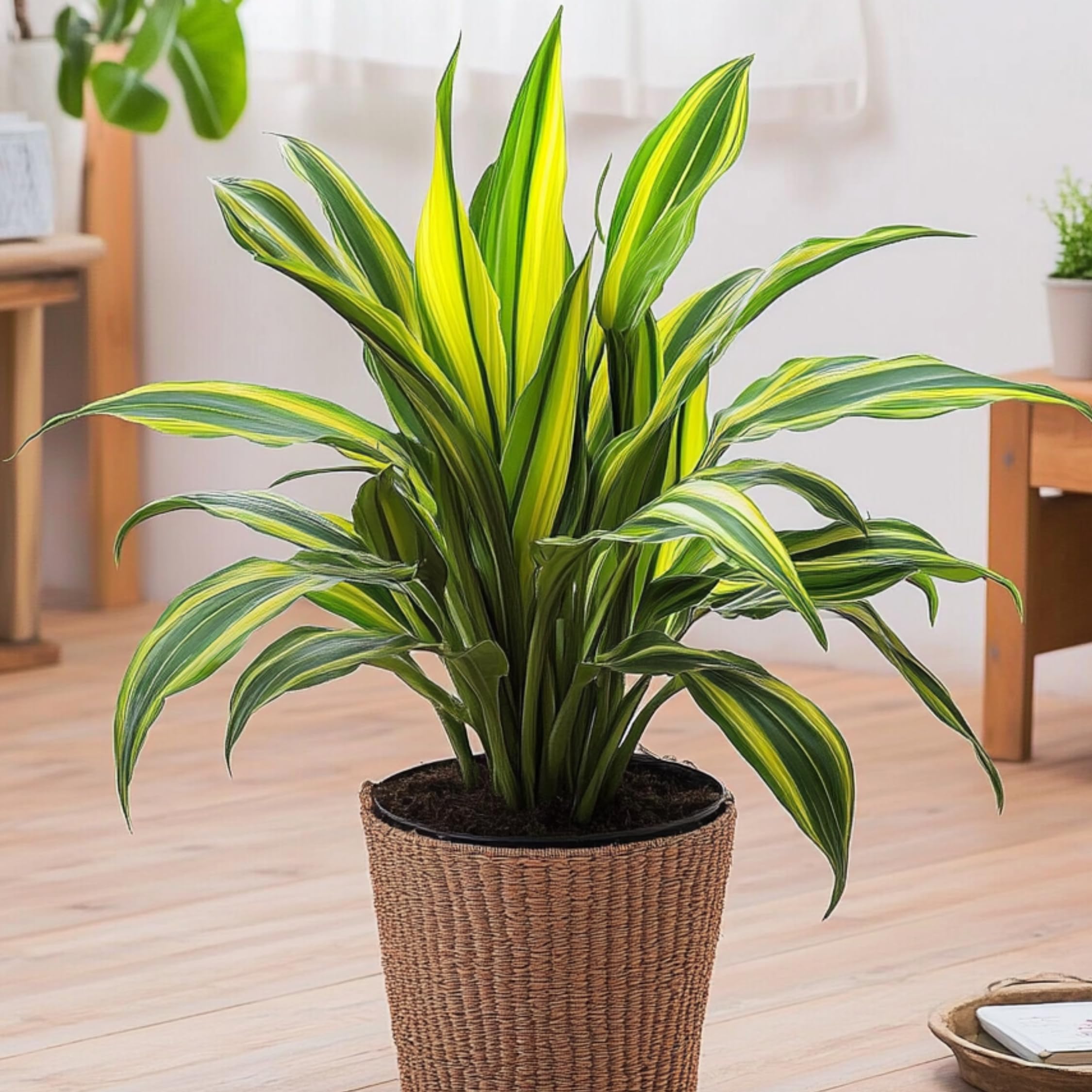 Plant in a Box - Dracaena fragrans 'Charley' - Tropical indoor plant -  Dragonfly - Easy to clean - Pot 24 cm - Height 100-110 cm : Amazon.com.be:  Garden