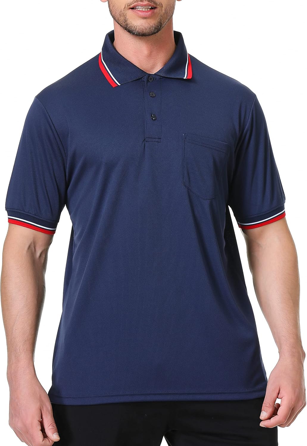 TopTie Baseball and Softball Referee Shirt Short Sleeve Polo Shirt Umpire Jersey