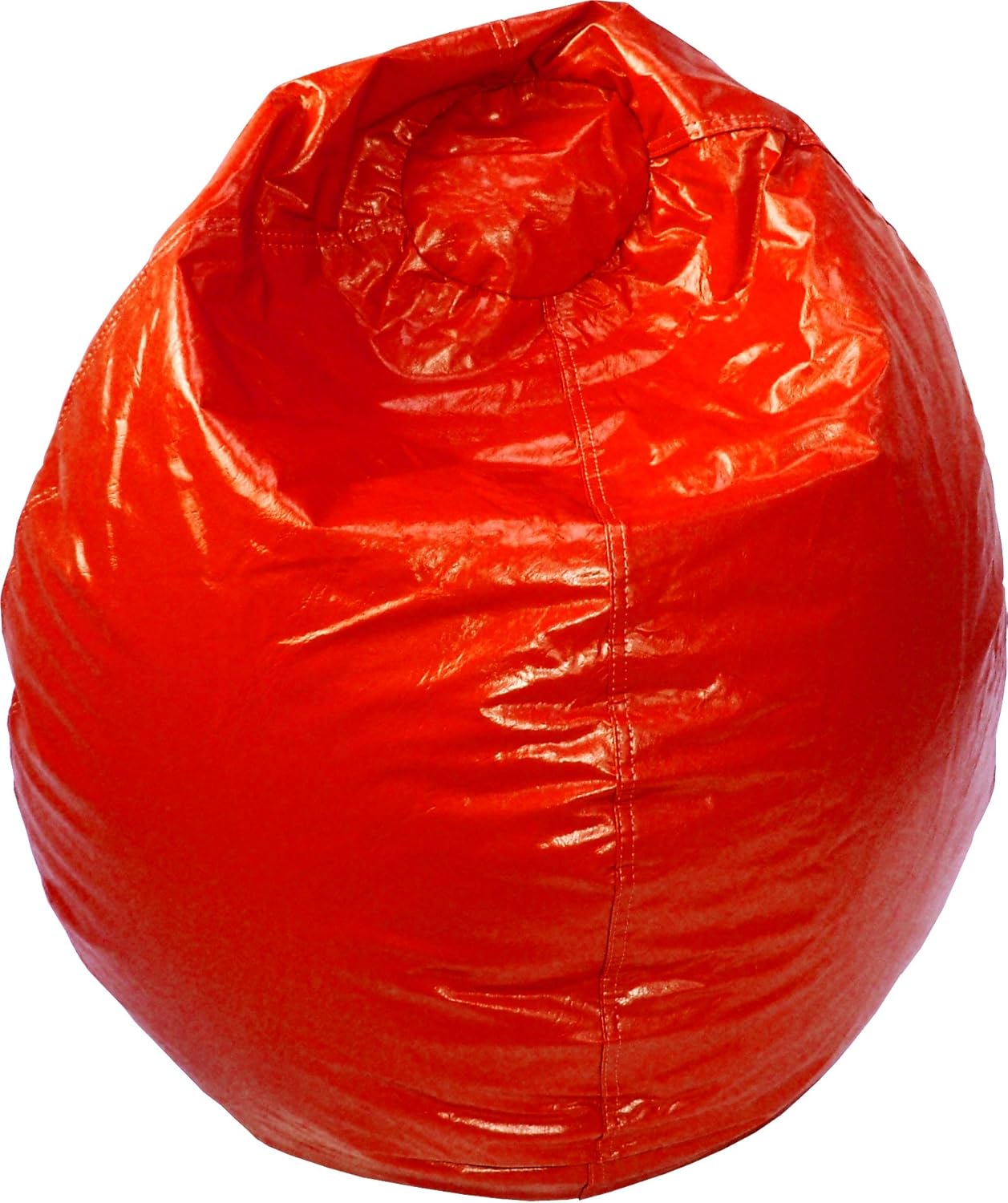 Gold Medal Bean Bags XLarge Wet Look Vinyl Bean Bag, Red