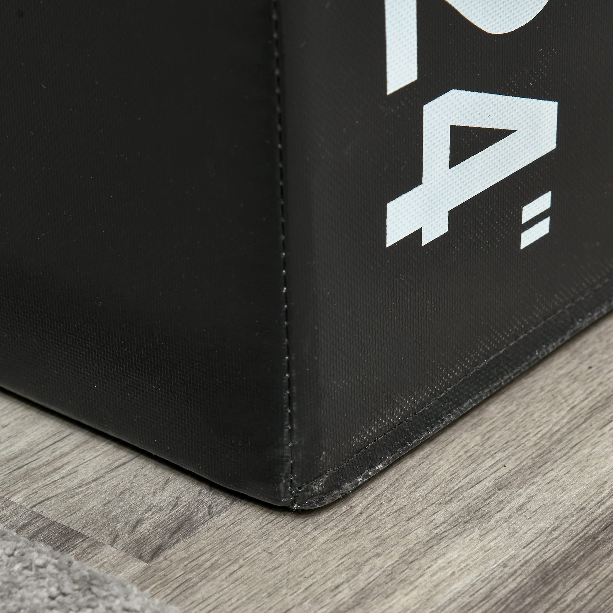 HOMCOM Plyo Box 3 in 1 51cm 61cm 75cm Jumping Box Pliometrico per MMA HIIT Nero