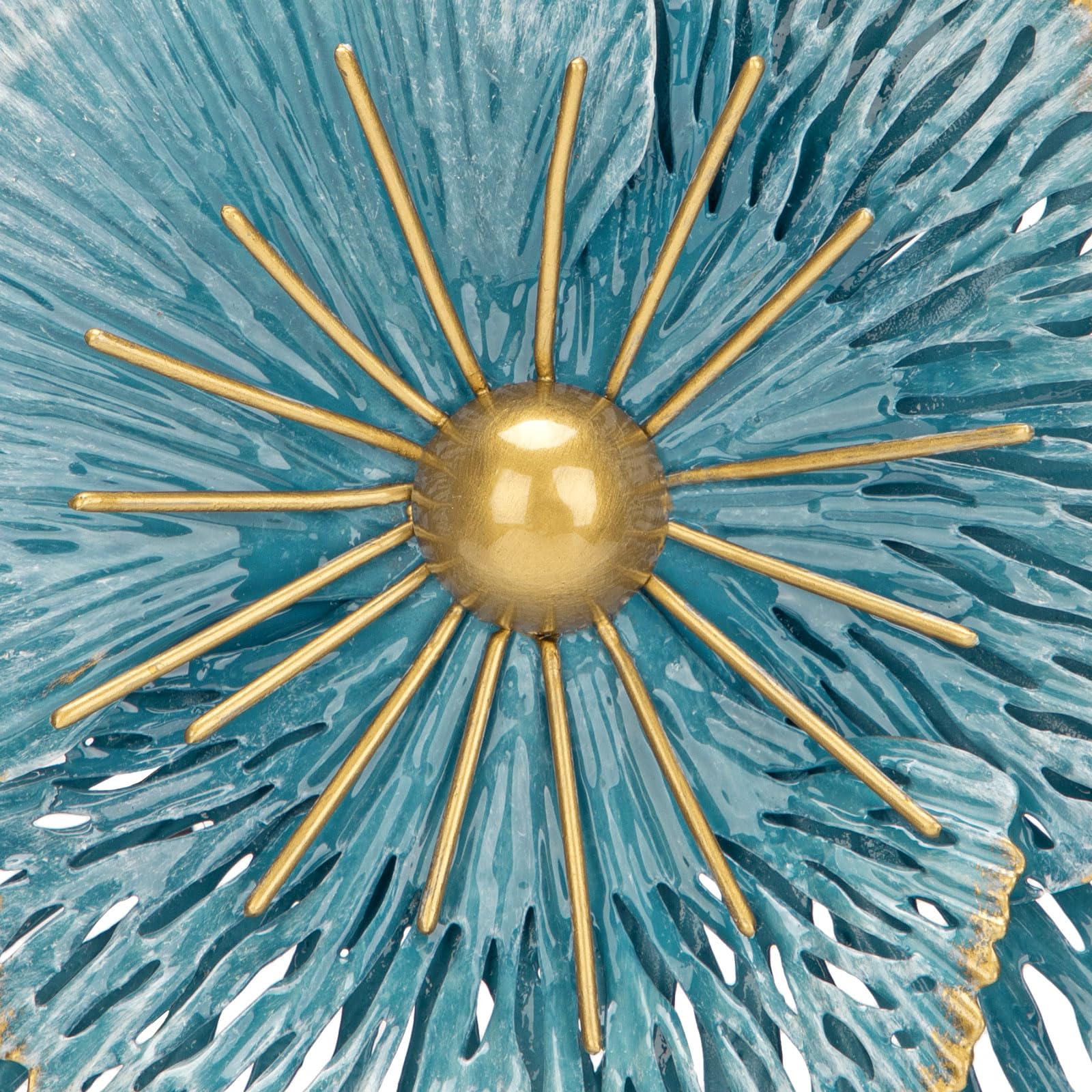 3er-Set Wandskulpturen Wandblume aus Metall Magnolie Wandschmuck Dekorationen 3D Metallbilder Modernes Antik-Finish für Haus Wohnzimmer Esszimmer Schlafzimmer Küche Korridor