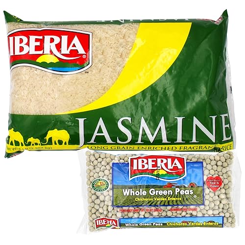 Arroz de jazmín Iberia 5 lb + guisantes secos Iberia 12 onzas disponible en Yaxa Colombia