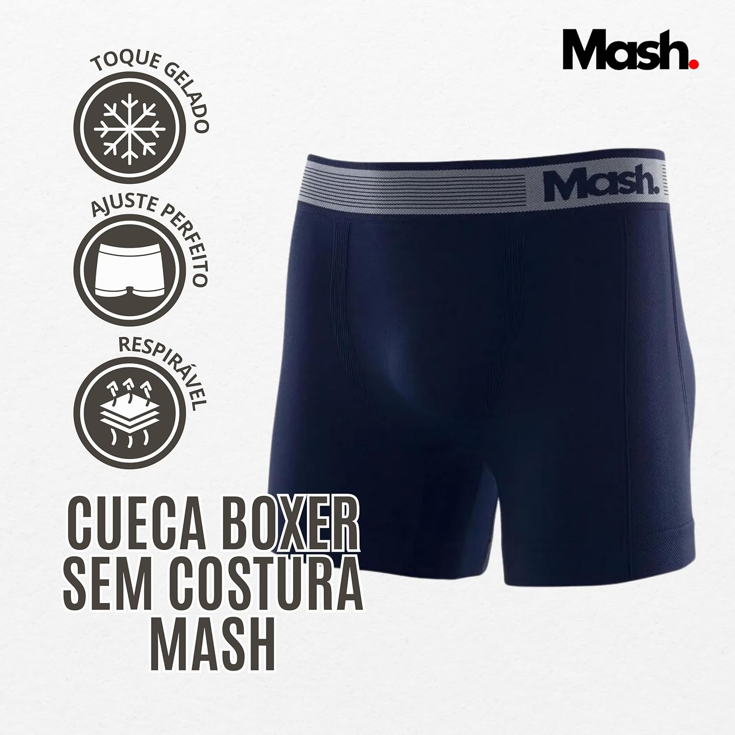 Cueca Boxer Mash Sem Costura Poliamida Toque Gelado Box Masculina em promoção! Veja a oferta e mais achadinhos de Moda íntima 8 Hoje é o melhor dia para comprar Cueca Boxer Mash Sem Costura Poliamida Toque Gelado Box Masculina com aquele preço maroto! Promoção! Aproveite a oferta! 8