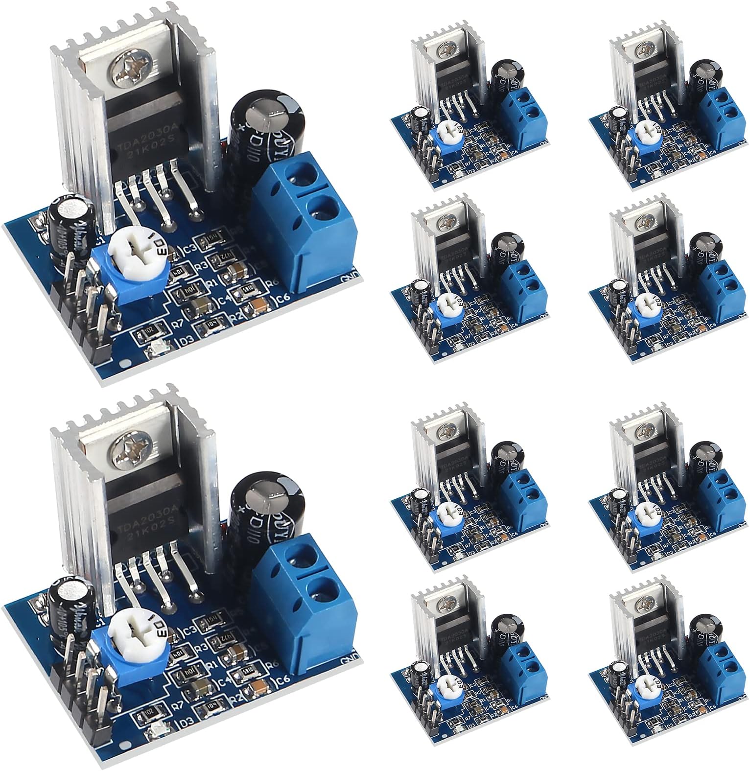 10PCS TDA2030A Audio Amplifier Module TDA2030 Power Amplifier Board 6-12V Speakers Module Converter