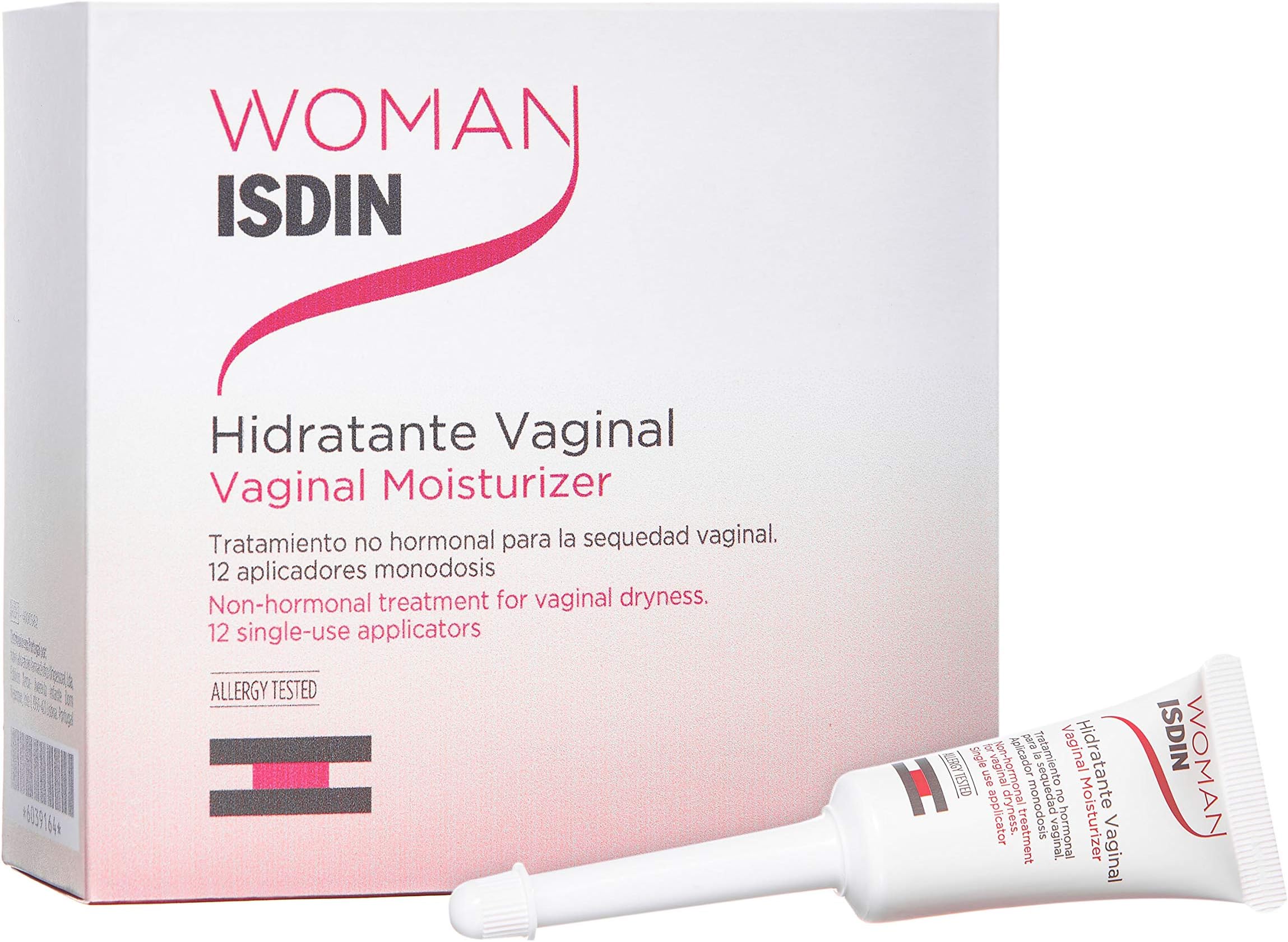 Woman ISDIN Vaginal Moisturizer 12x6ml - Immediate & Prolonged Hydration, Relieves Burning & Irritation - For Women, Menopausal & Postmenopausal Use