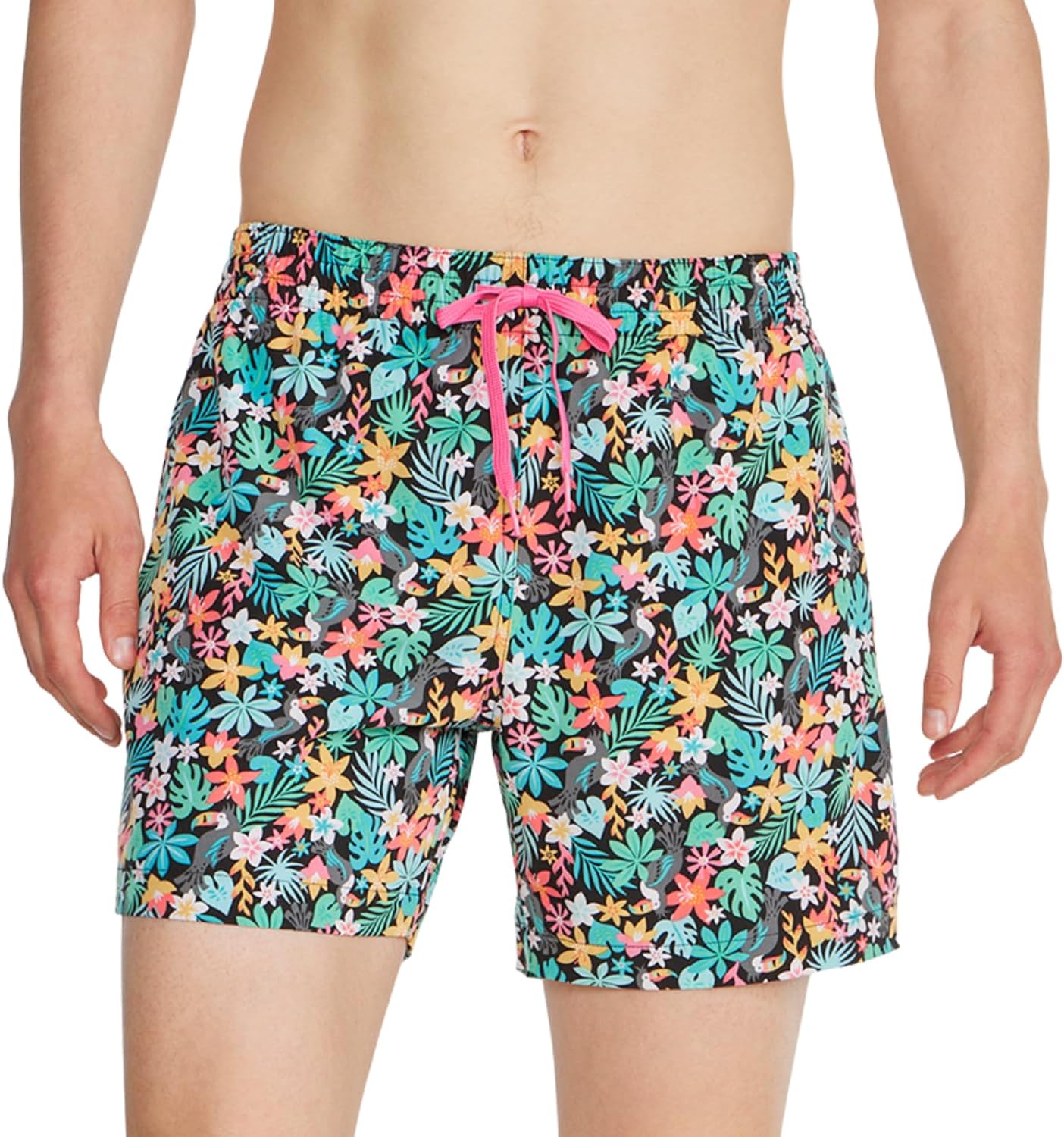 Chubbies メンズ スイムトランクス – メンズスイムショーツ 4方向ストレッチ、5.5インチ ビーチショーツ ゴムウエスト、ドローストリング、メッシュ裏地