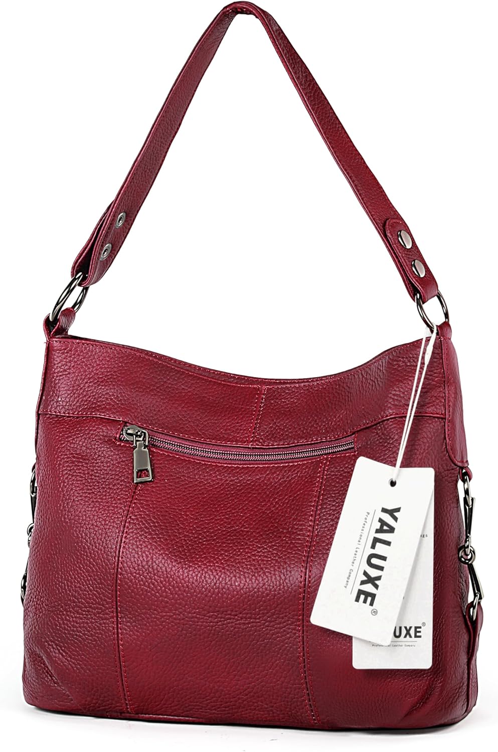YALUXE Genuine Leather Shoulder Bags Stylish Hobo Handbags Purses Crossbody Bags for Women | Genuine Leather, Stylish - Image 8