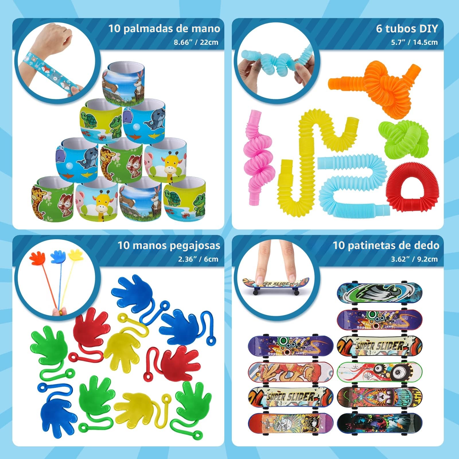 nicknack Relleno Piñata Infantil, 120 Piezas Juguetes de Fiesta a Granel, Party Favores Juguetes para Niñas Niños, Relleno Piñata Cumpleaños Infantil