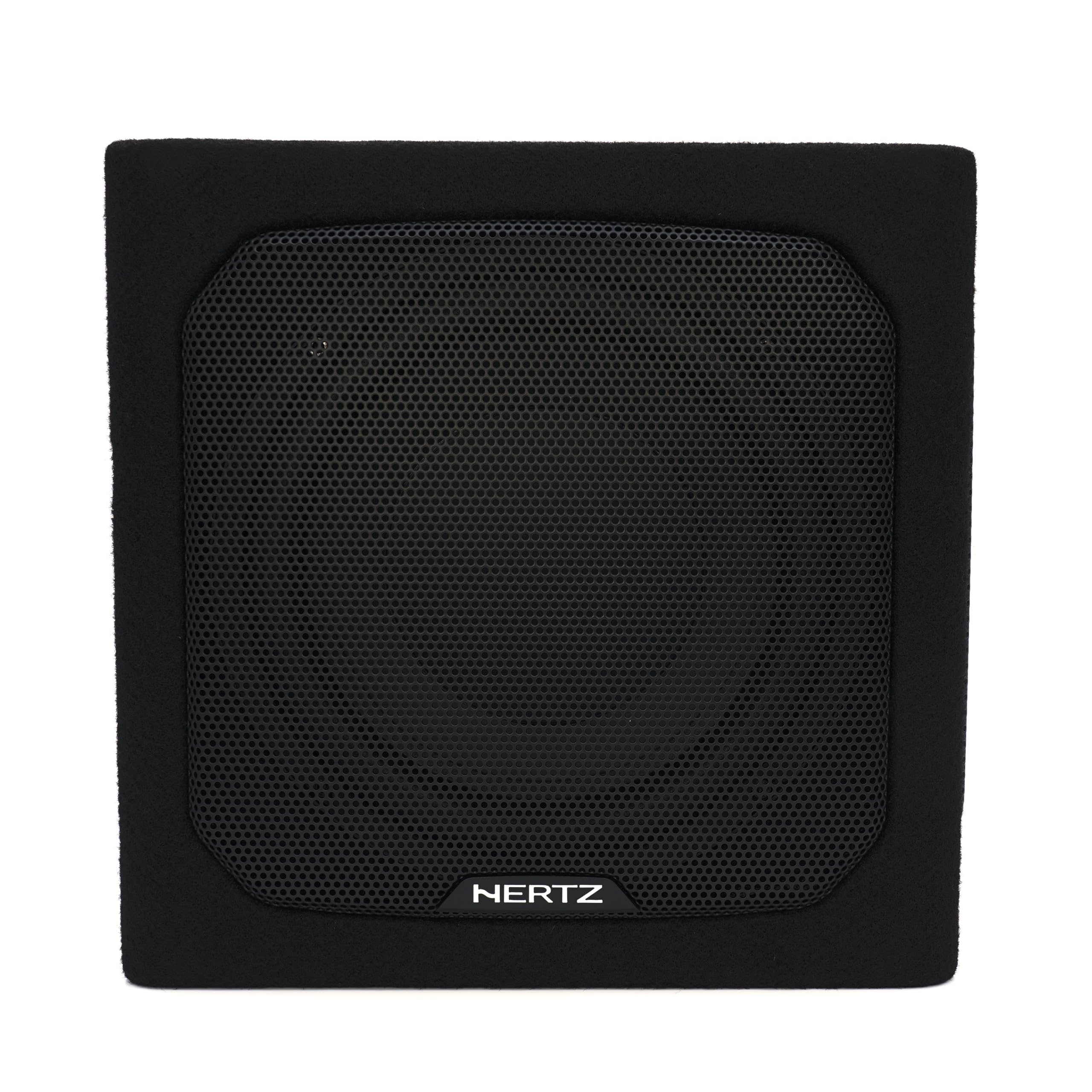 Hertz DBA 201 – Subwoofer amplificato da 200mm in box reflex per auto, 440W Peak, amplificatore integrato classe AB con filtro passa-basso e bass boost regolabile. Controllo remoto incluso.