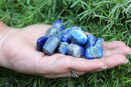 Miniatura 8 de Jet Lapislázuli - Libreto de piedra rodada, Jet International Crystal Therapy de 3.53 onzas, atractivo y genuino grado A aprox. de 0.75 a 1 pulgada