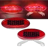 Command Electronics OEM 12V LED 2-Pack RV & Trailer Sealed Elliptical Tail Light with Backup Utility – Made in USA – License Plate Bracket – 2-Pack
