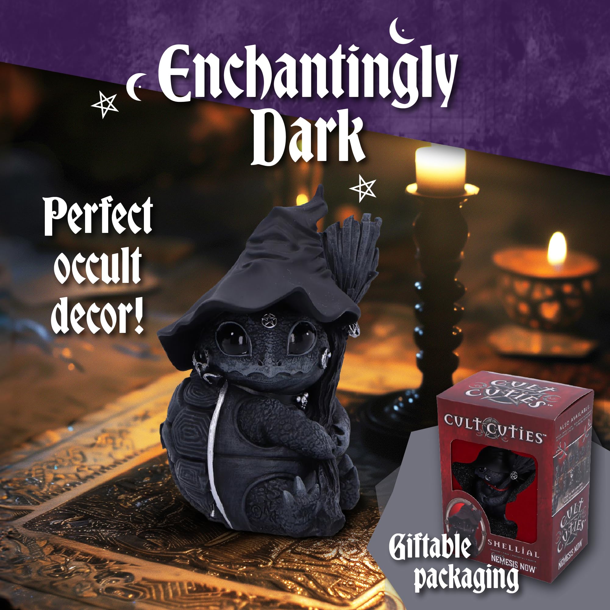 Nemesis Now Pawzuph Figurine Horned Occult Cat Gothic Decor | Ro Rox