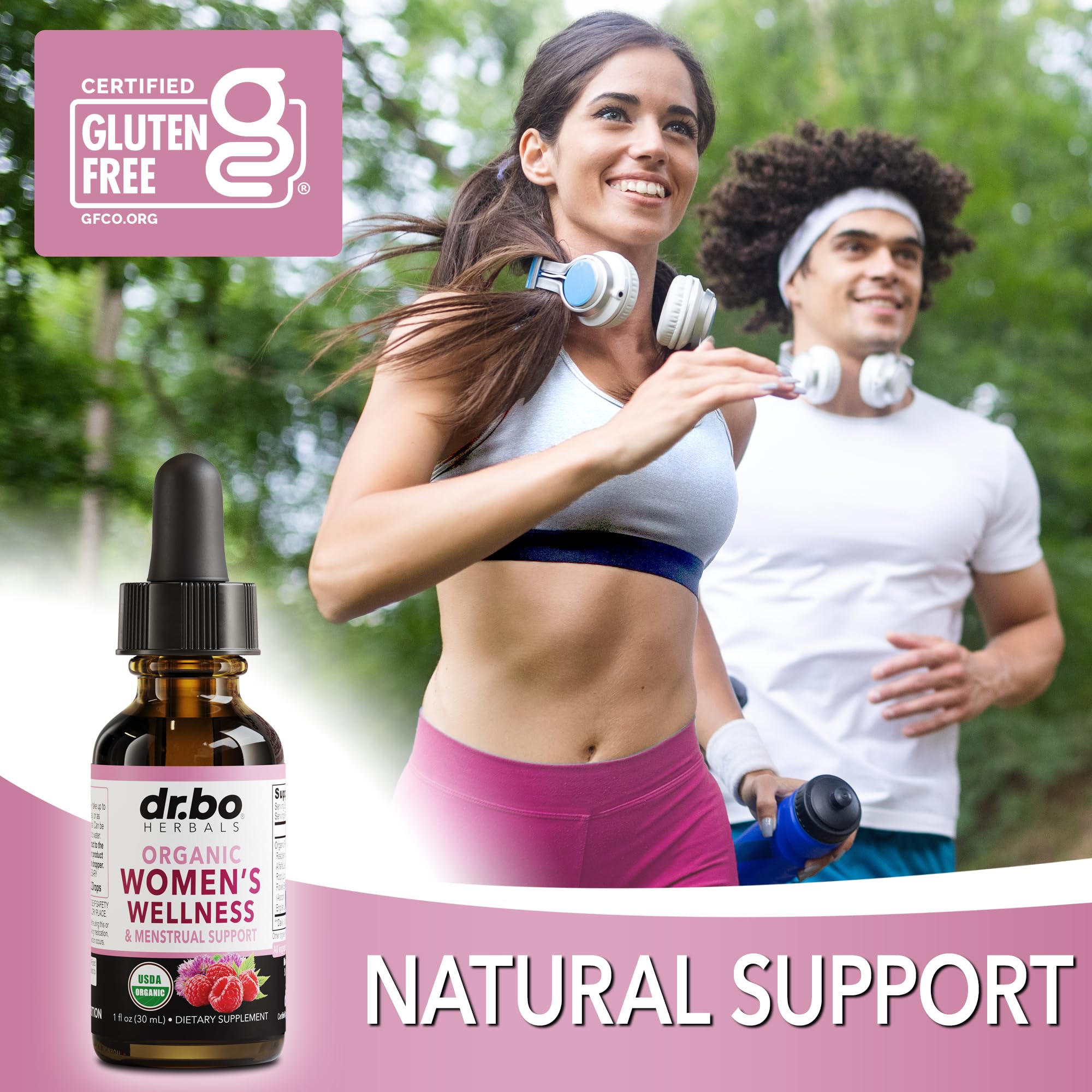 Hormone Balance for Women & PMS Relief - Women's Wellness Organic Hormonal Balance Supplements Liquid Drops & Menstrual Cramp Period Support - Raspberry Leaf, Chasteberry, Black Cohosh Supplement 1 Oz — Amazon image 5