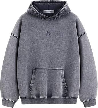 Aelfric Eden Washed Plain Hoodies For Men Women Vintage Acid Wash Oversized Sweatshirts Casual Streetwear Pullover Hoodie