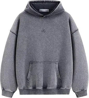 Aelfric Eden Washed Plain Hoodies For Men Women Vintage Acid Wash Oversized Sweatshirts Casual Streetwear Pullover Hoodie